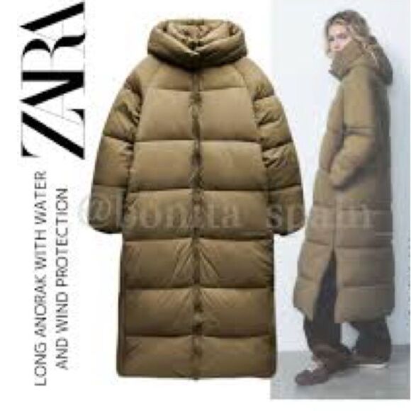 ZARA WATER AND WIND PROTECTION LONG ANORAK - Picture 6 of 13